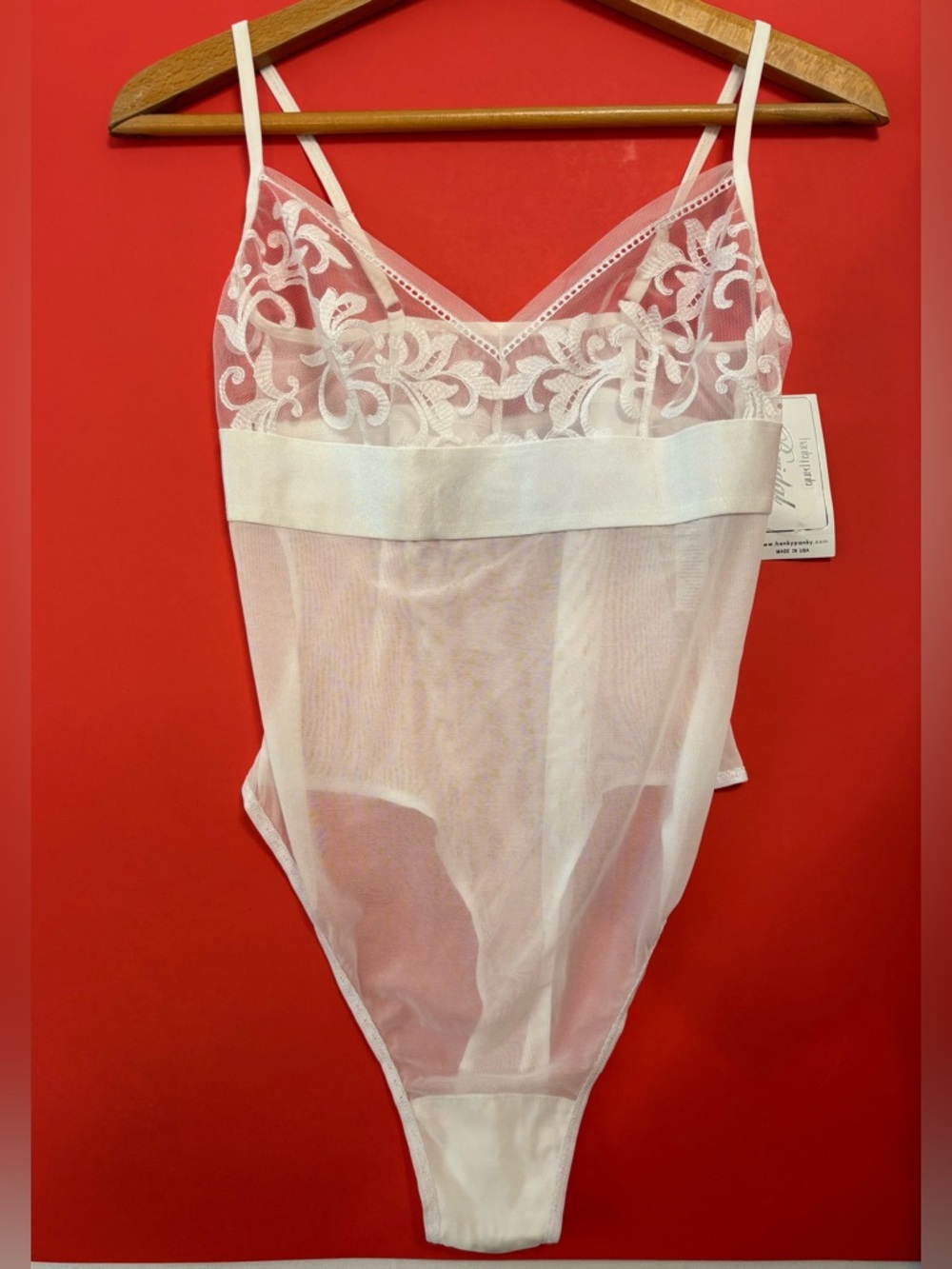 HANKY PANKY BRIDAL COLLECTION White Teddy NWT Size Medium